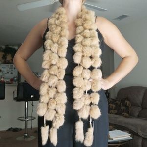 Rabbit fur scarf